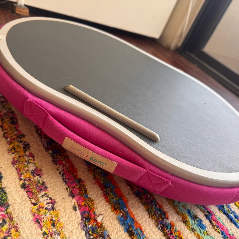 Pink and Gray Lap Desk